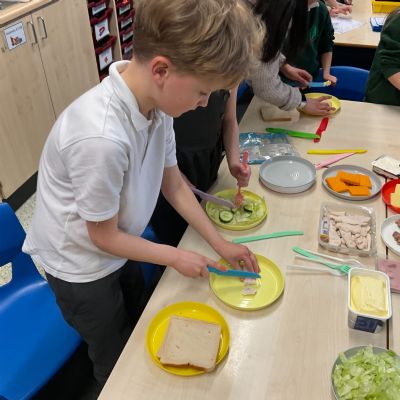 Making sandwiches